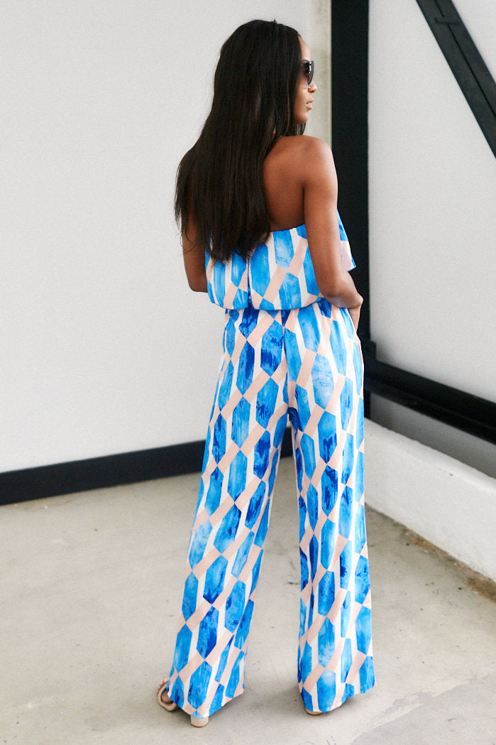 Leighton Sleeveless Printed Jumpsuit