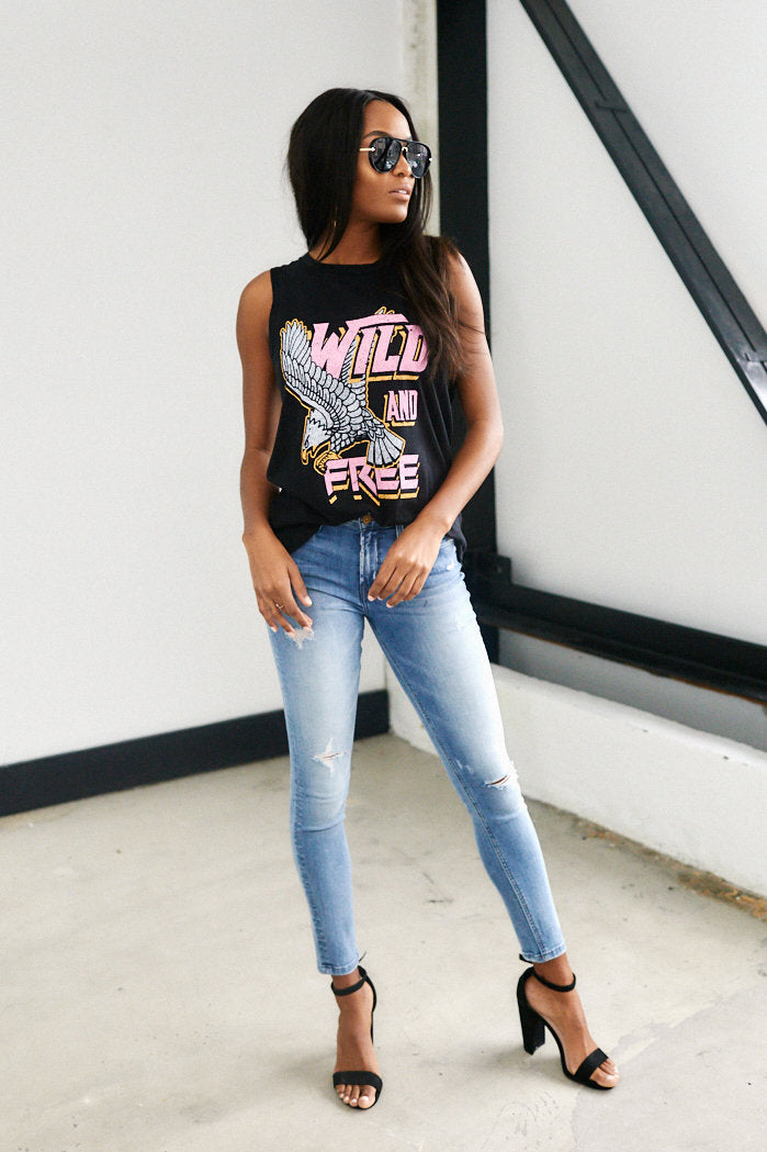 Callan Wild & Free Sleeveless Graphic Tee