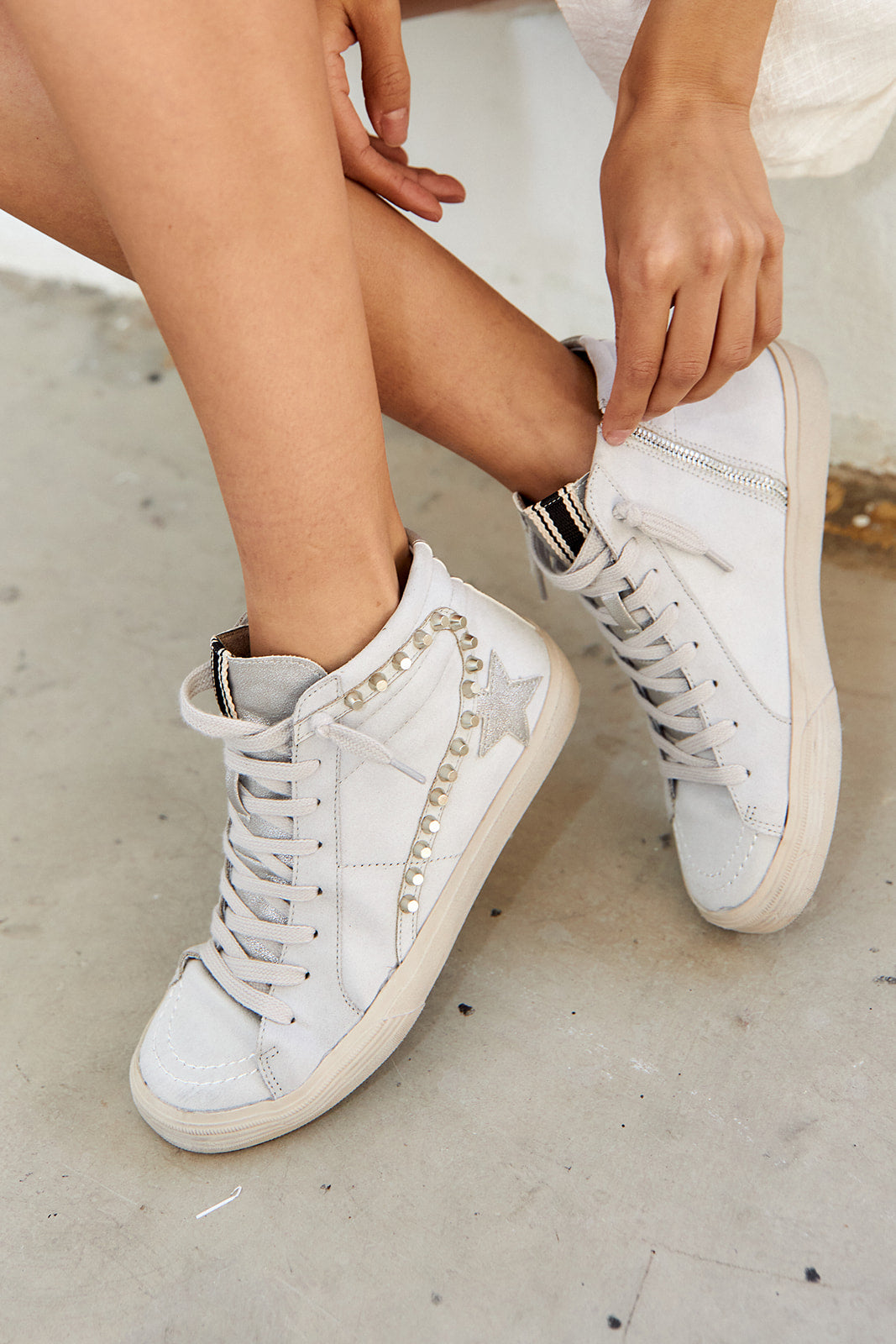 Riri Studded Hightop Sneaker
