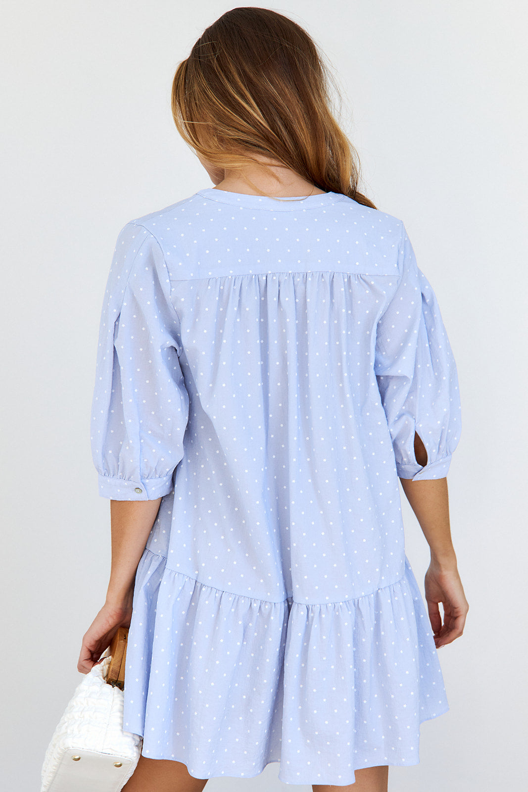 Malta Mini Floral Print Drop Waist Dress