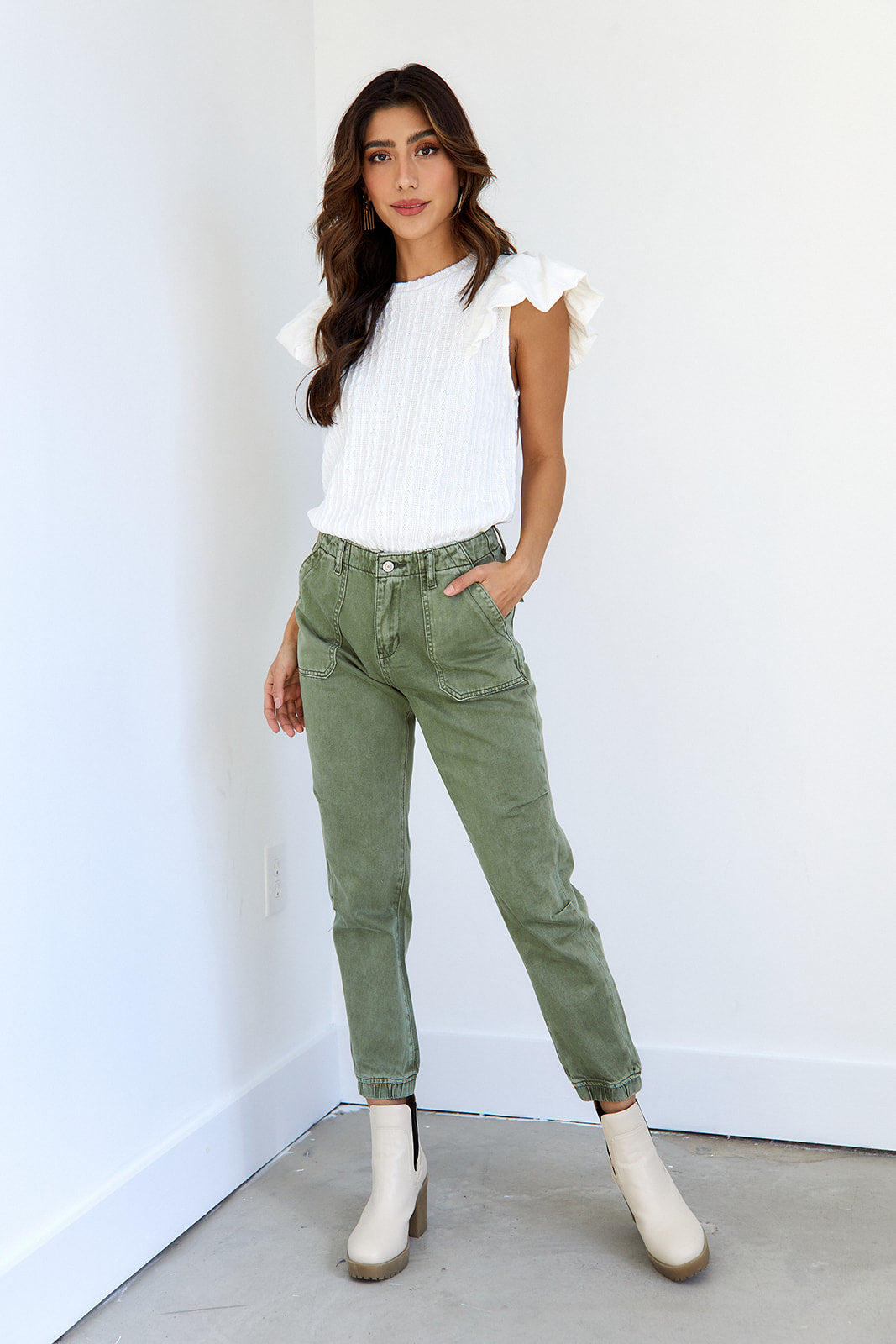 Elliana Ruffled Sleeve Bodysuit
