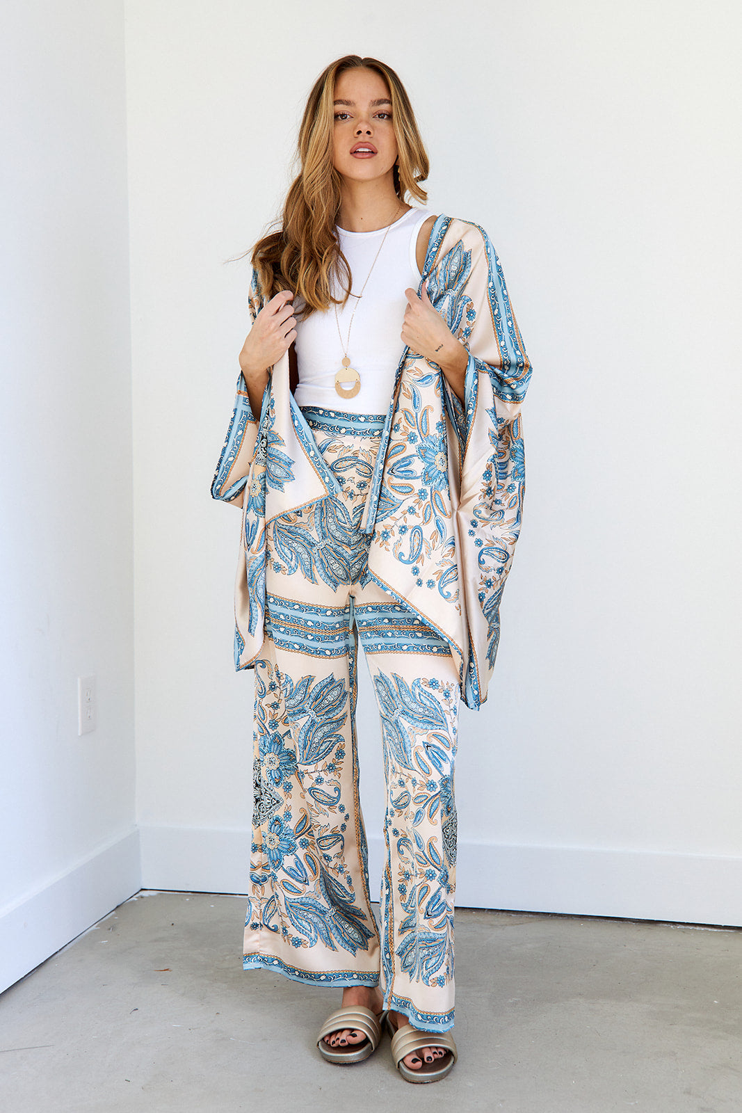 Monty Printed Kimono