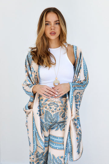 Monty Printed Kimono
