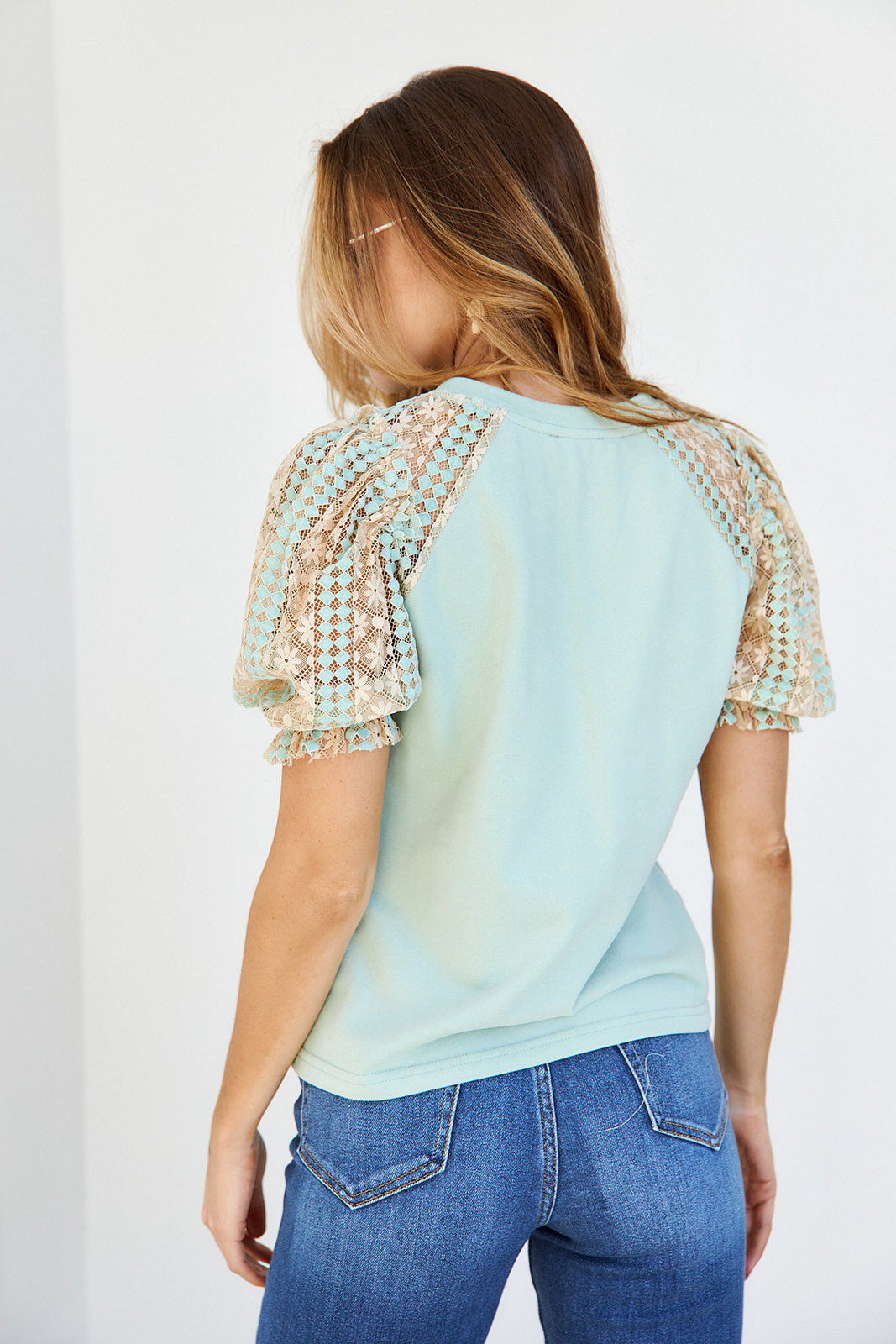Isla Lace Puff Sleeve Blouse