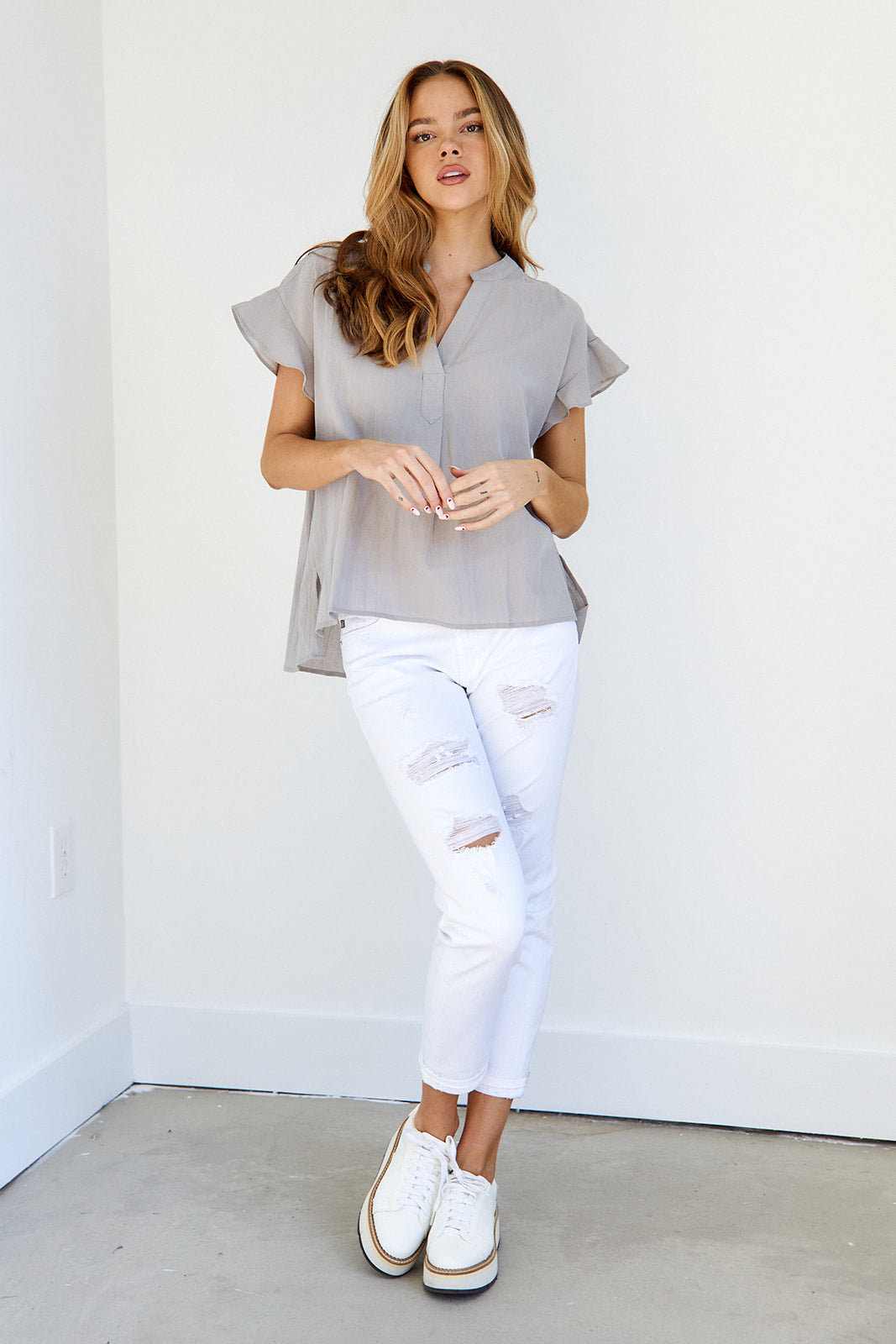 Maude V Neck Blouse