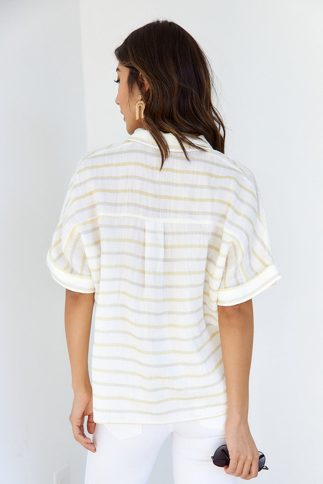 SALE- Aria Striped Button Down