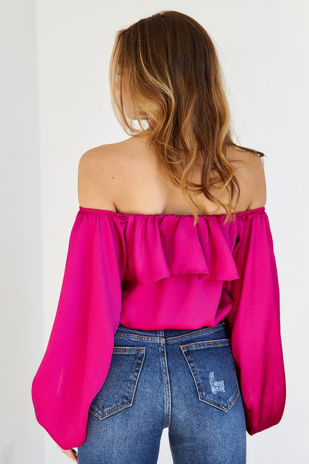 Emma Off The Shoulder Ruffle Blouse