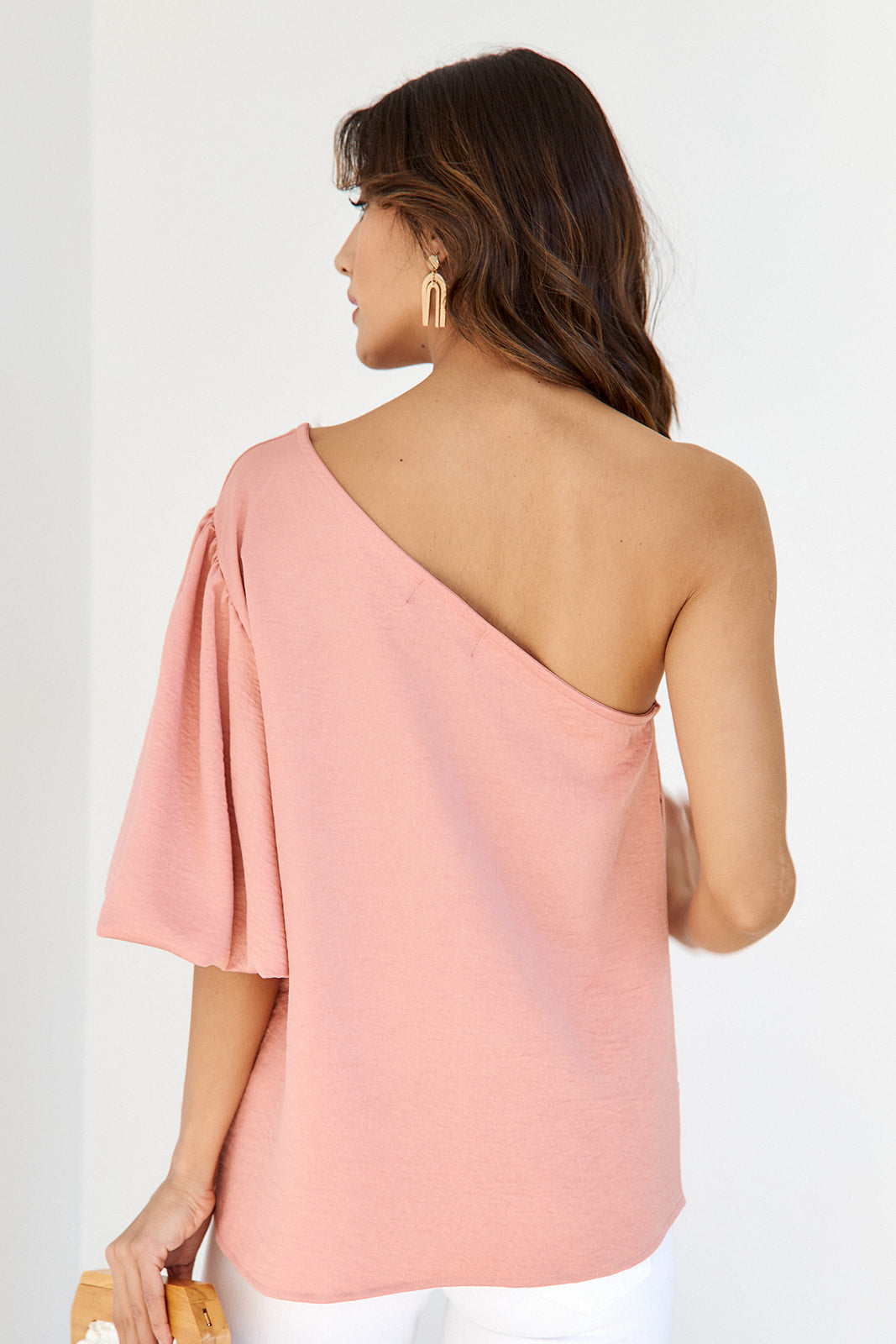 Maxie One Shoulder Puff Sleeve Blouse