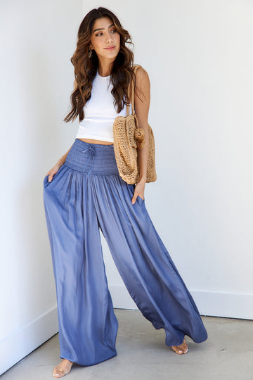SALE- Finn Smocked Wide Leg Pant