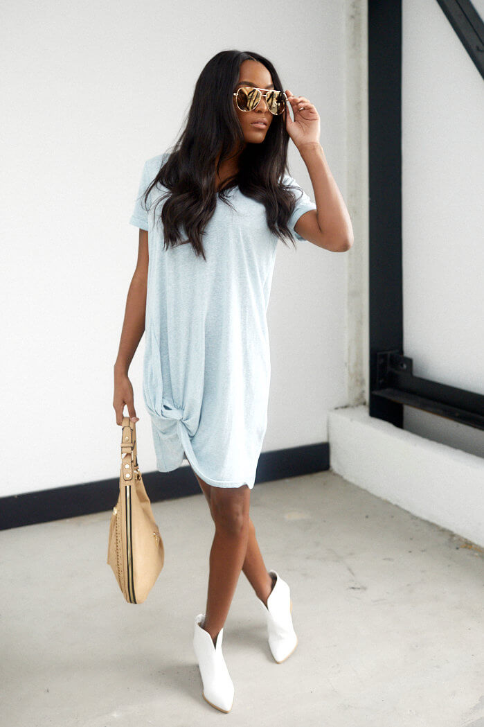 Z Supply Triblend Side Knot Dress