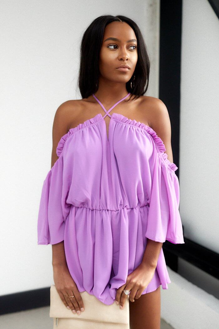 Kinley Cold Shoulder Romper