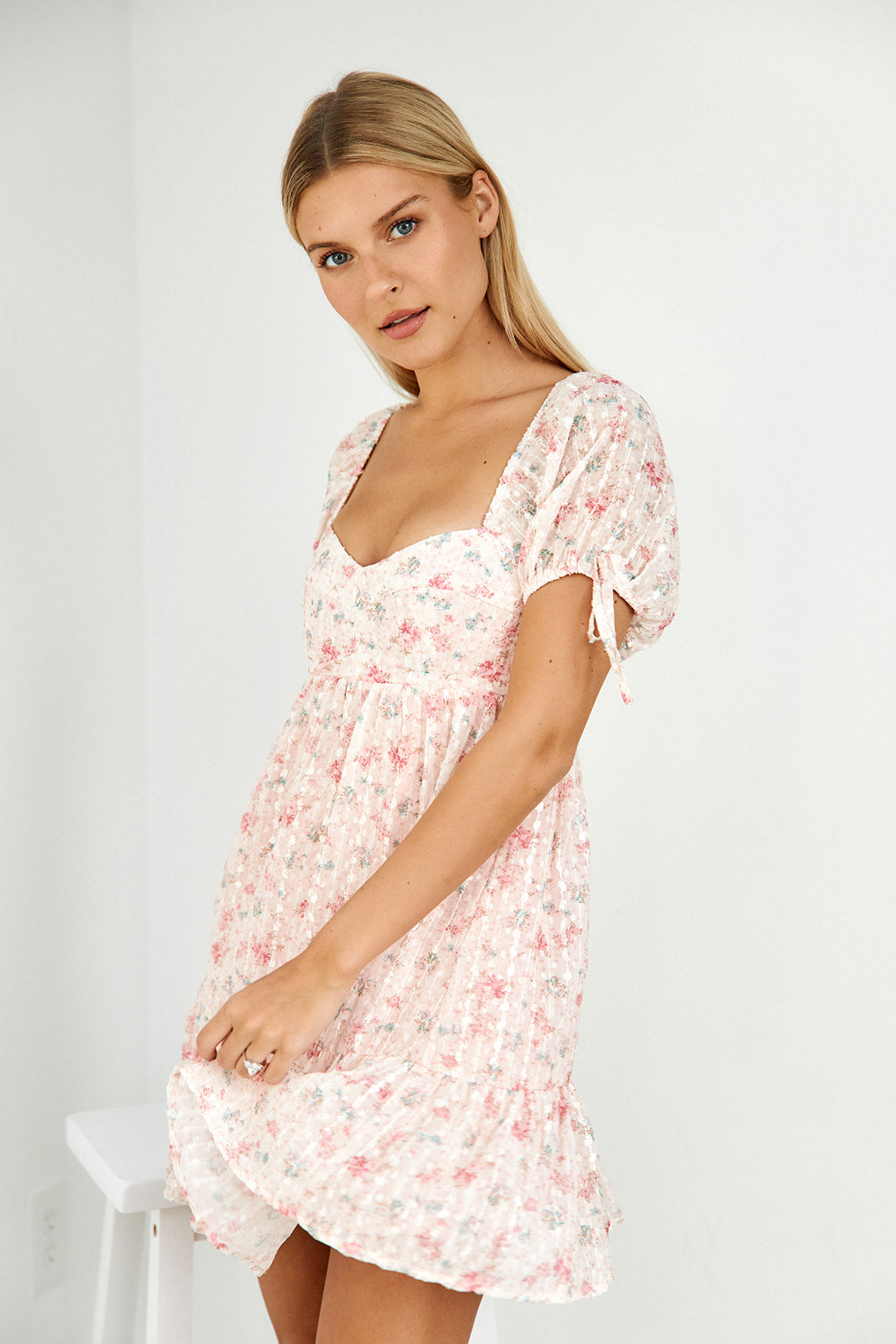 Mahi Floral Puff Sleeve Dress