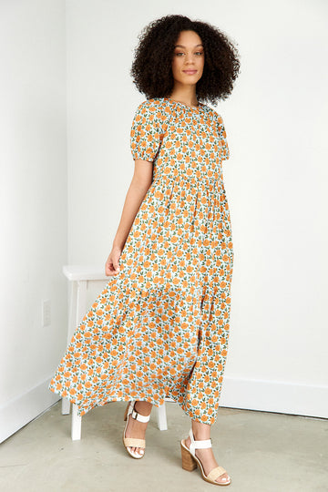 Lucero Floral Tiered Maxi Dress