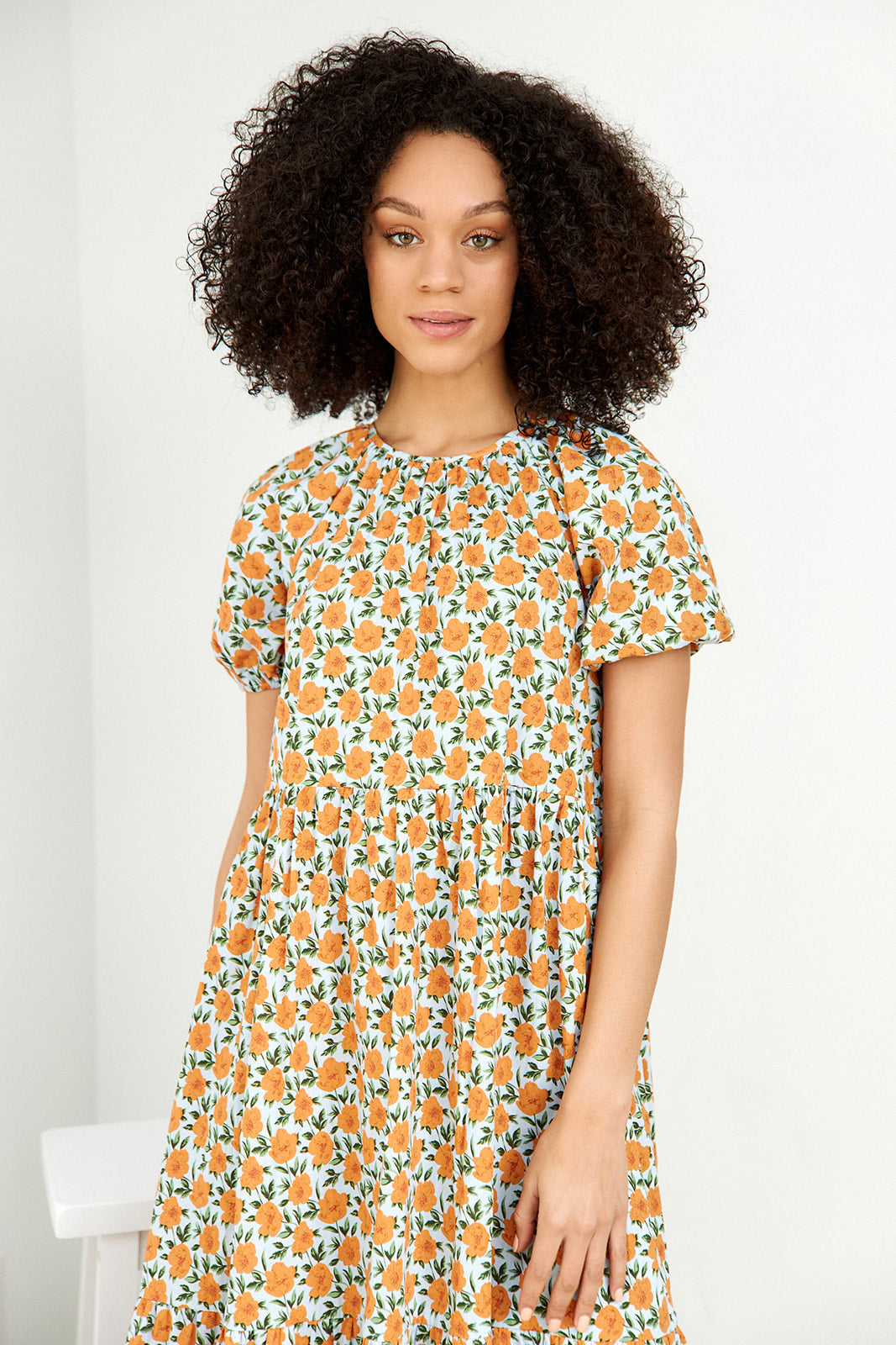 Lucero Floral Tiered Maxi Dress