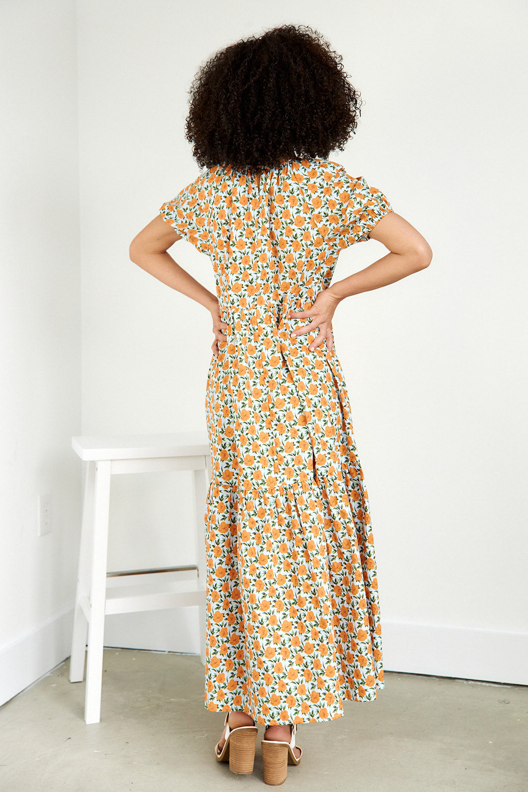Lucero Floral Tiered Maxi Dress