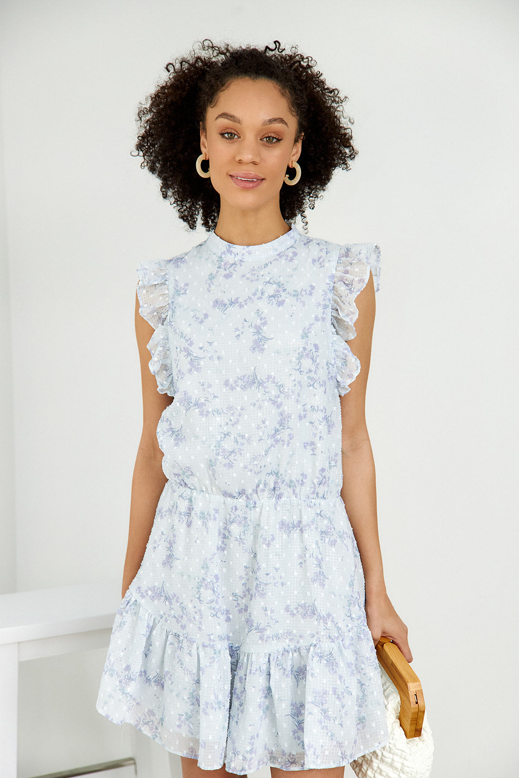 Dahlia Mini Ruffle Detail Dress