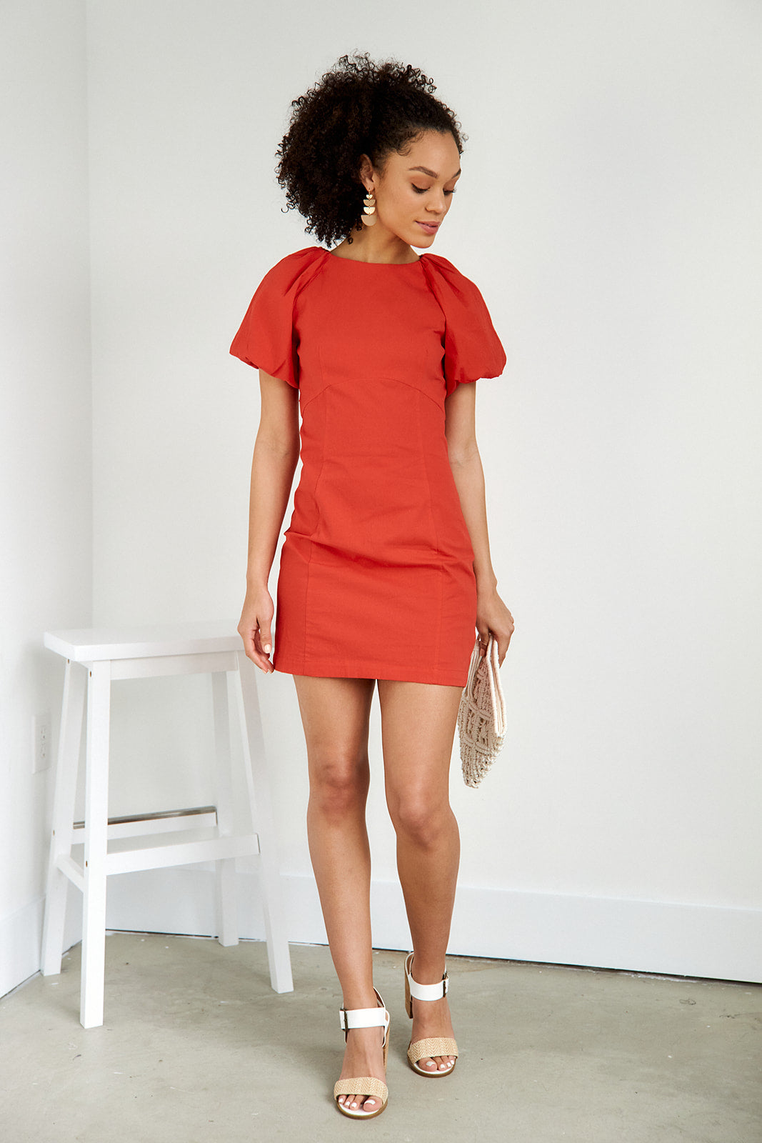 Rudi Cap Sleeve Mini Dress