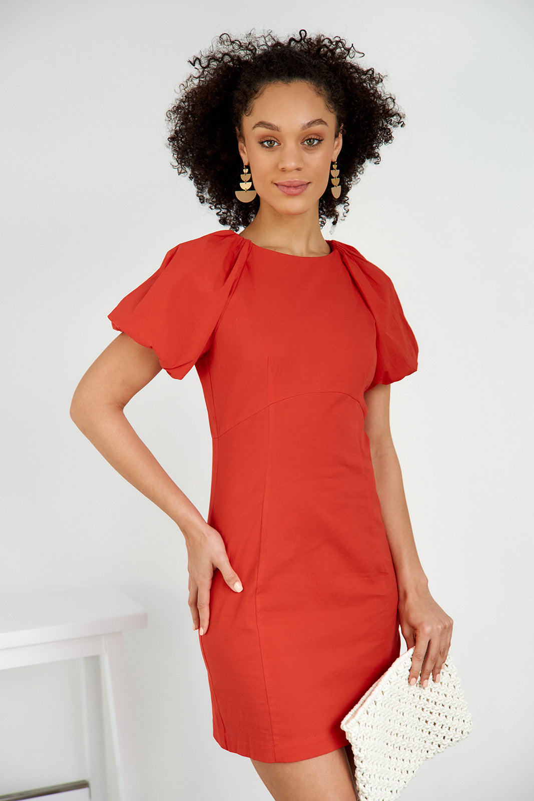 Rudi Cap Sleeve Mini Dress