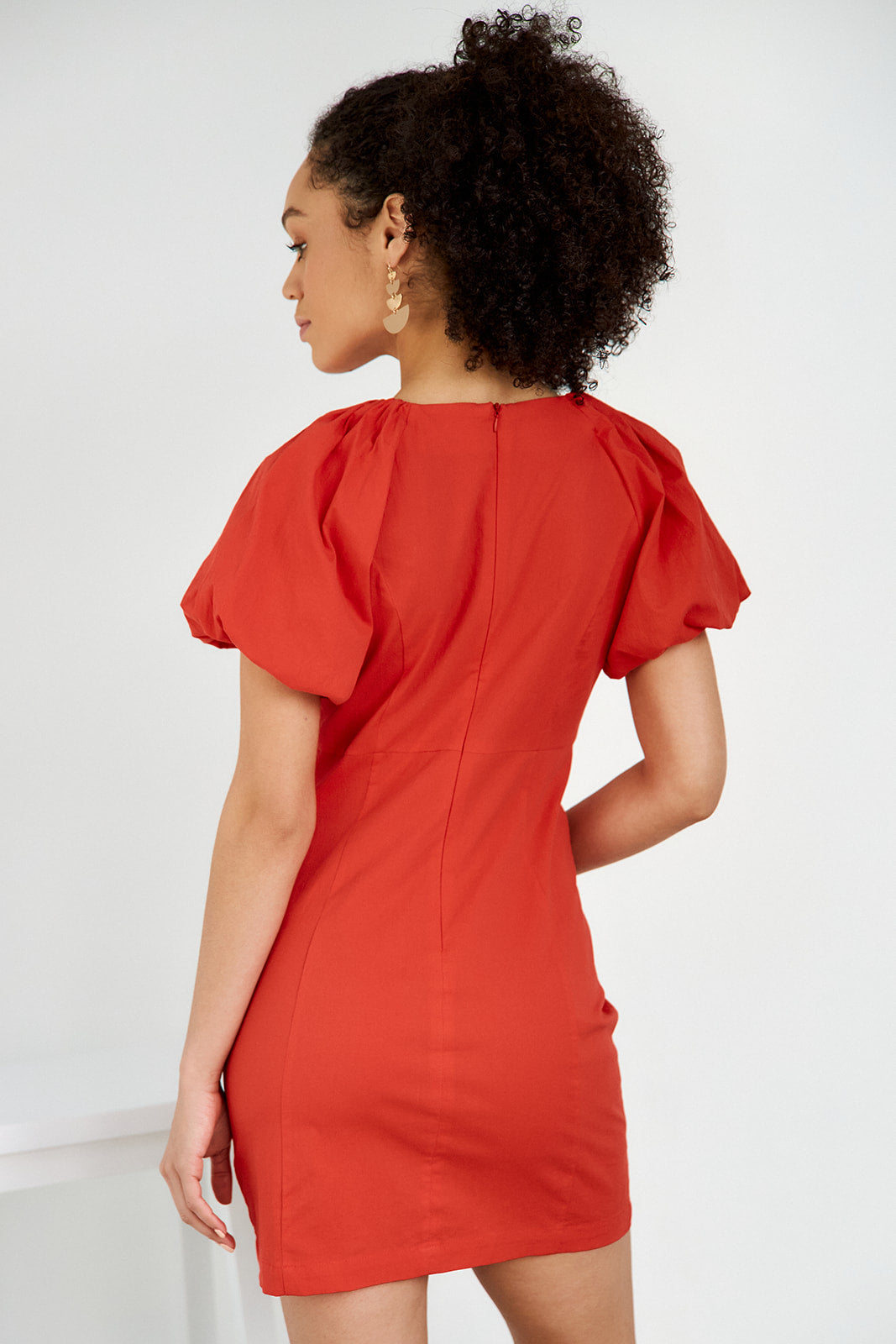 Rudi Cap Sleeve Mini Dress