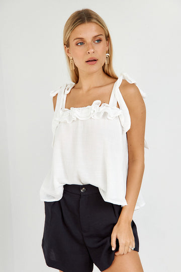 SALE- Elliot Ruffled Tank