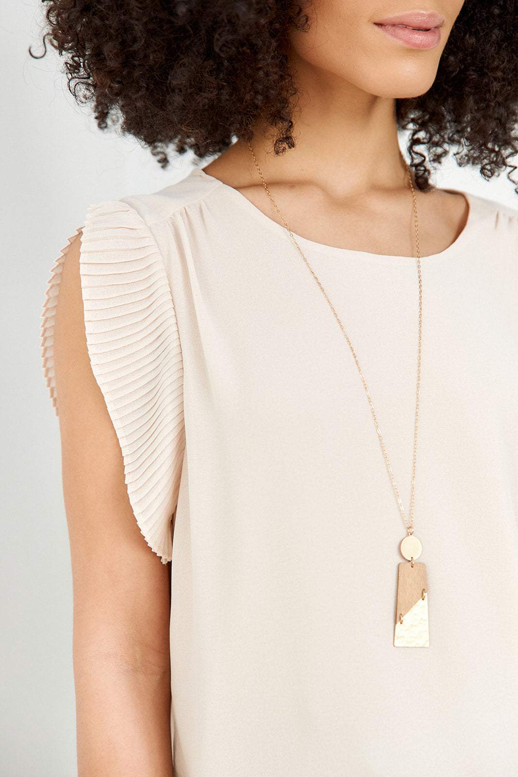 Kasey Pleated Sleeve Blouse