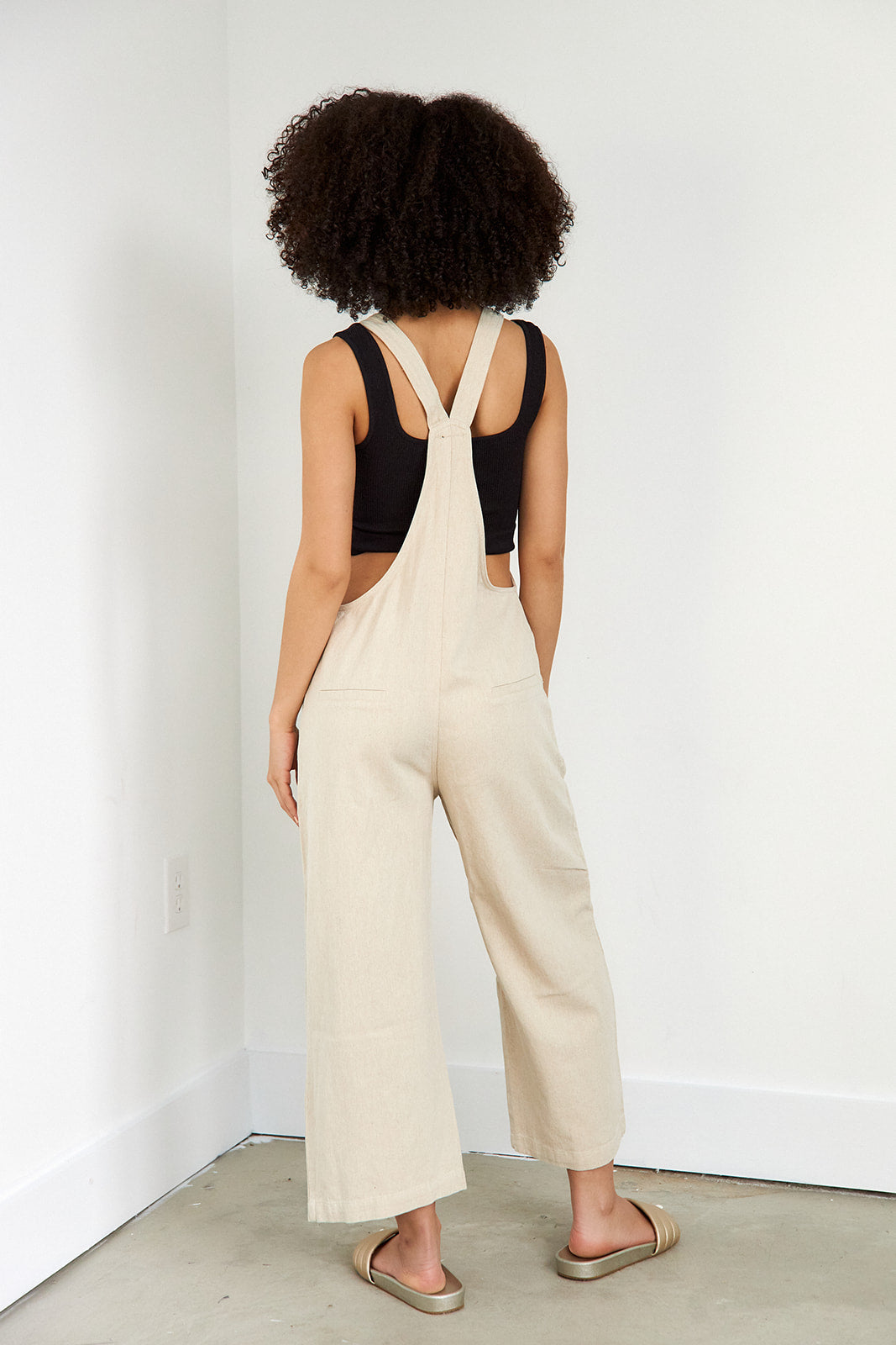 Aspen Knot Detail Linen Jumpsuit