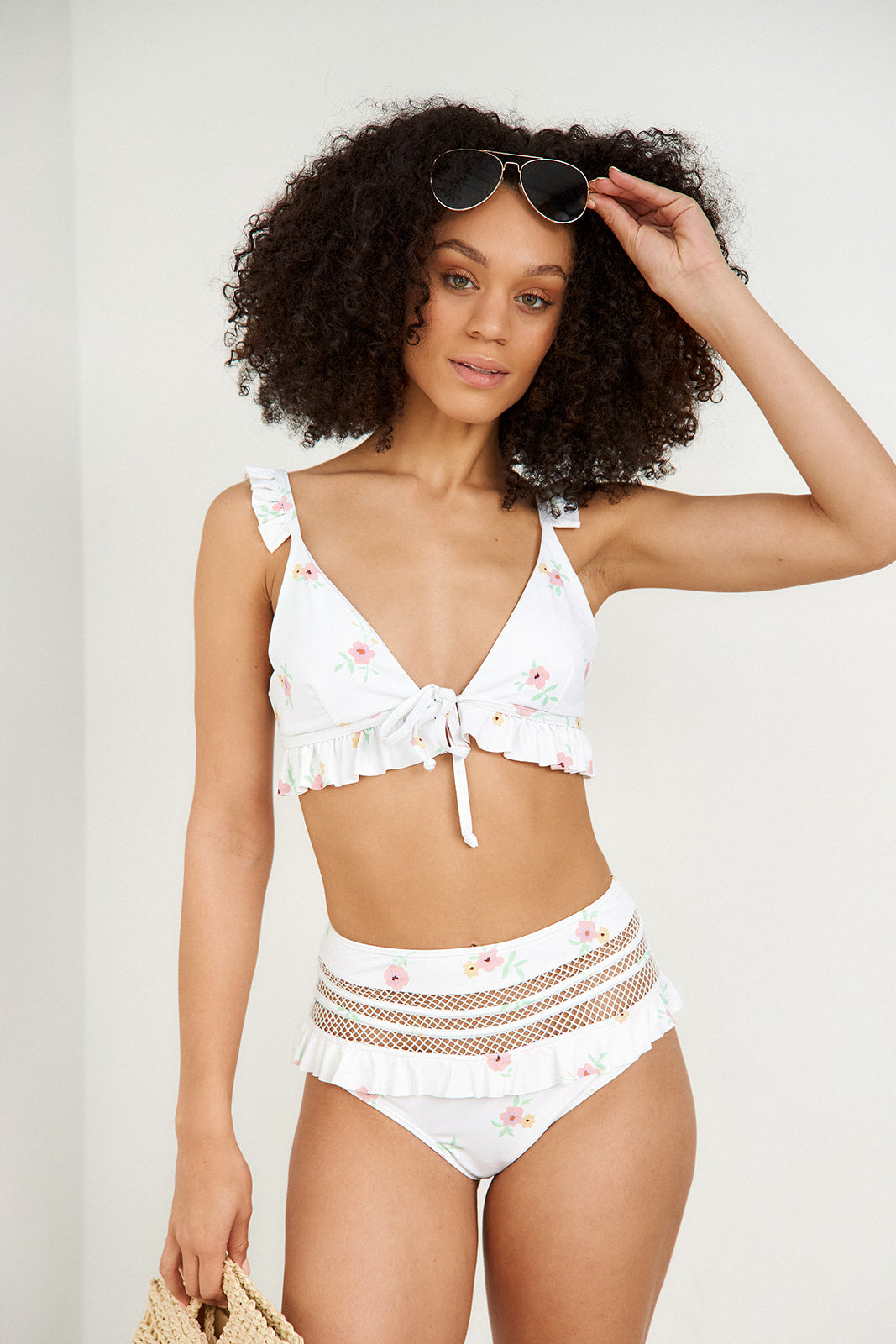 SALE- Vito Ruffle Detail Bikini Top