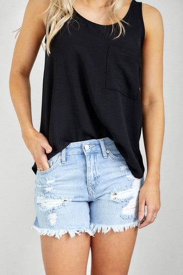 JoJo Distressed Denim Short