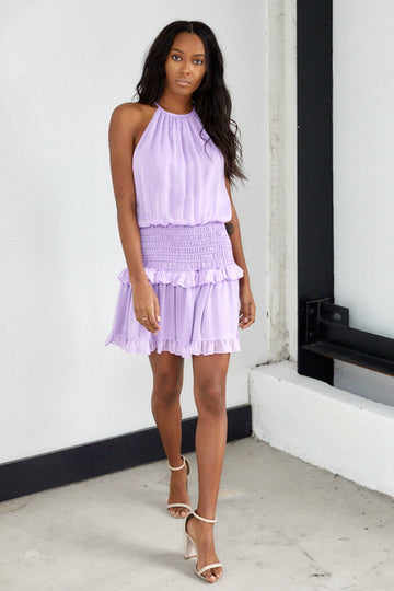 Monte Smocked Waist Mini Dress