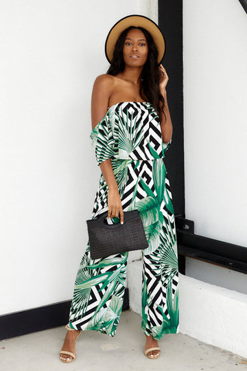 Annalisa Tropical Print Jumpsuit