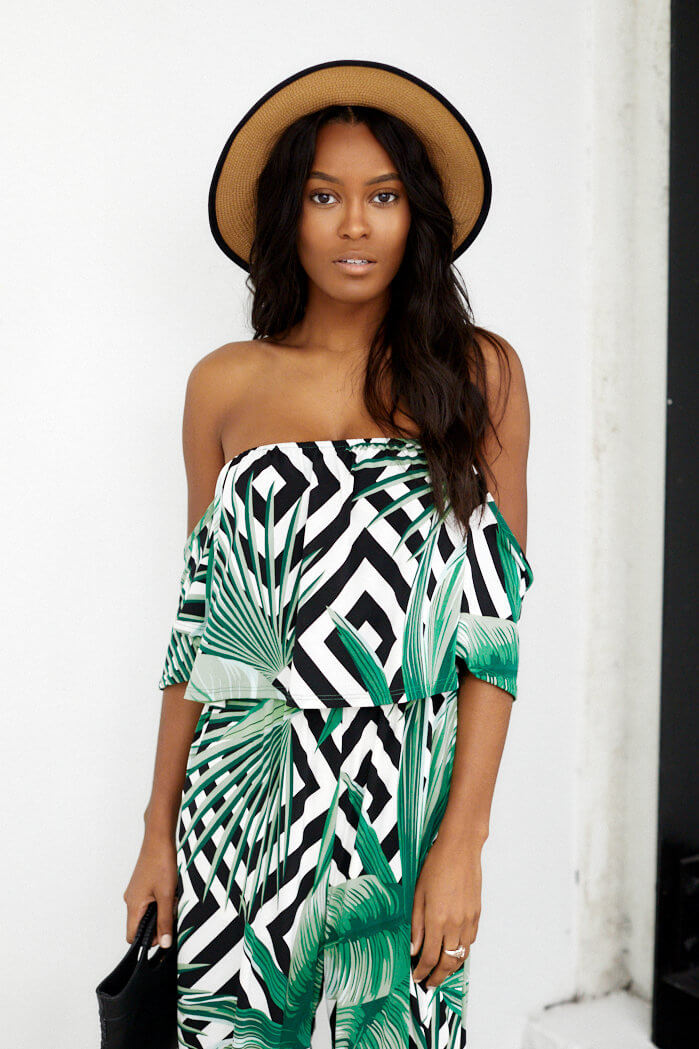 Annalisa Tropical Print Jumpsuit