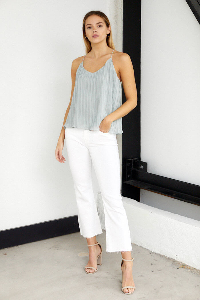 Archer Pleated Racerback Tank