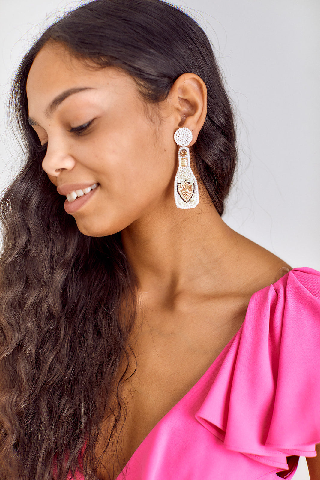 Eloise Champagne Bottle Earrings