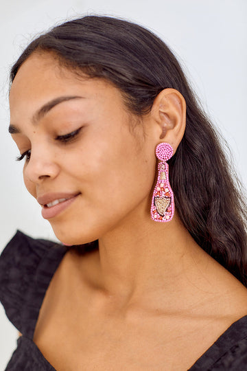 Eloise Champagne Bottle Earrings