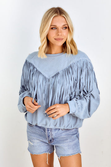 Carlin Fringed Sweatshirt