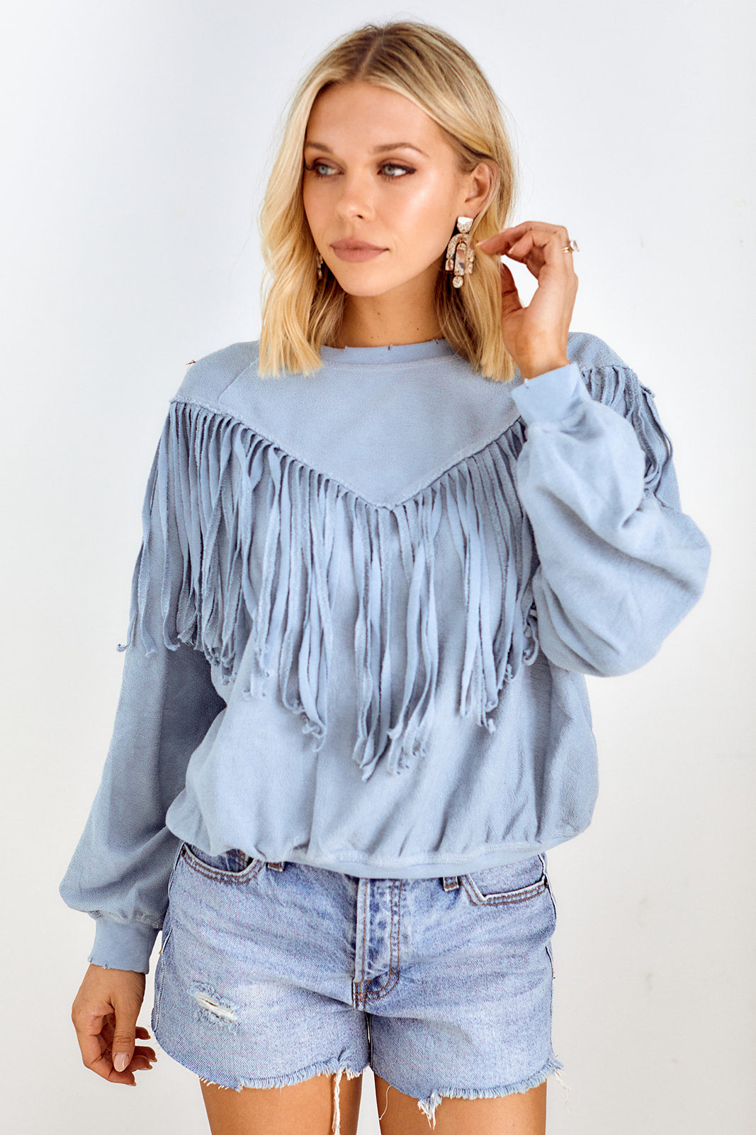 Carlin Fringed Sweatshirt