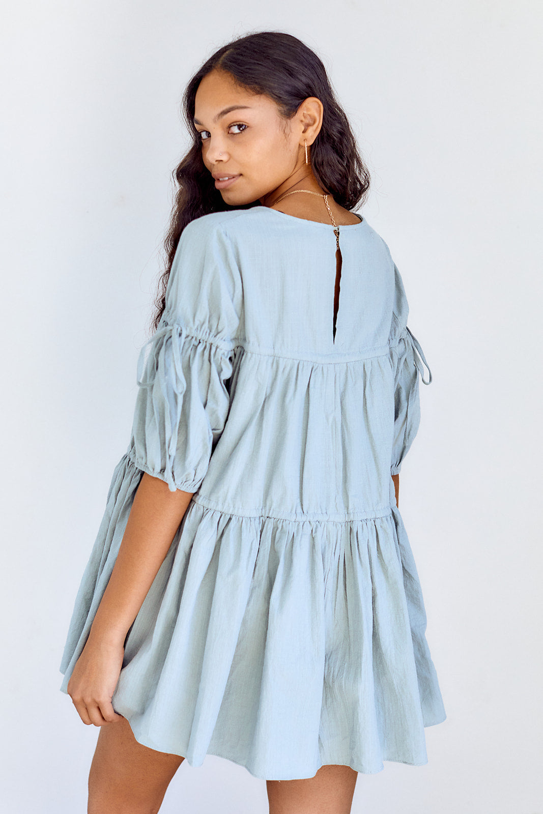 Lucille Tiered Puff Sleeve Dress