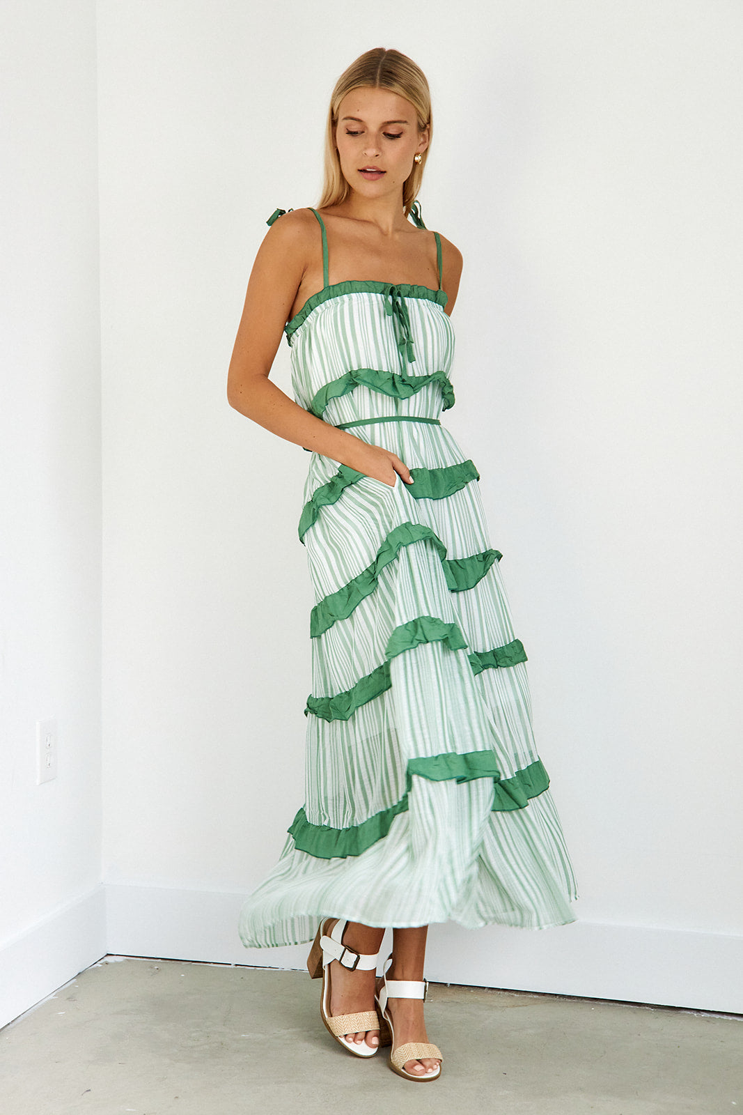 Cienna Striped Maxi Dress