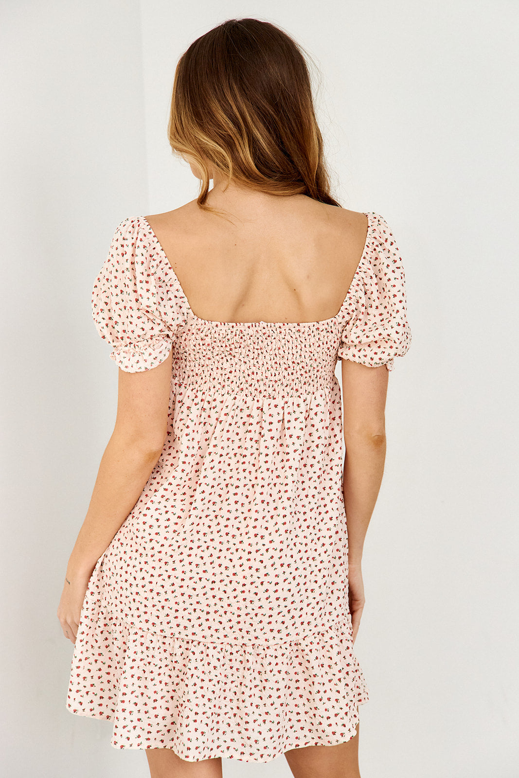 Remi Puff Sleeve Floral Printed Dress