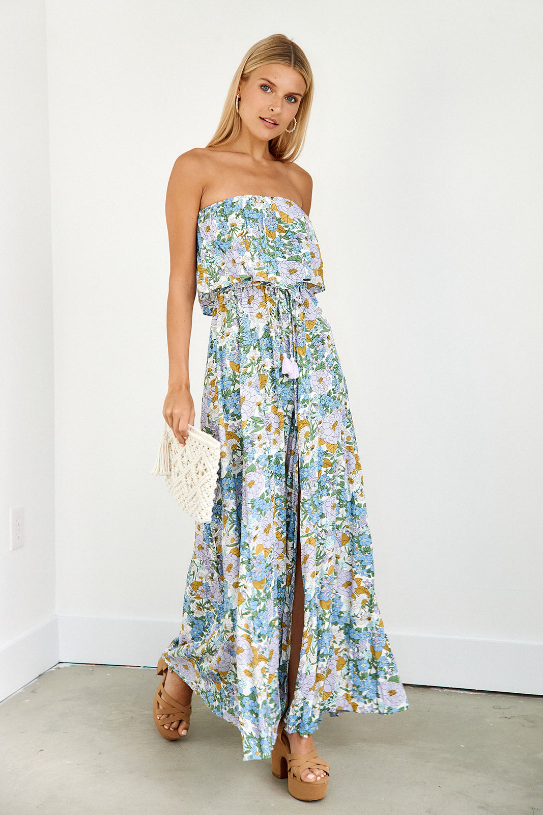 Maya Sleeveless Floral Maxi Dress