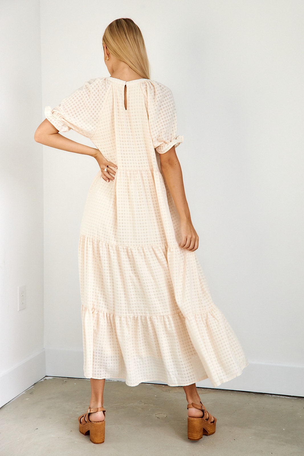 Gates Gingham Maxi Dress