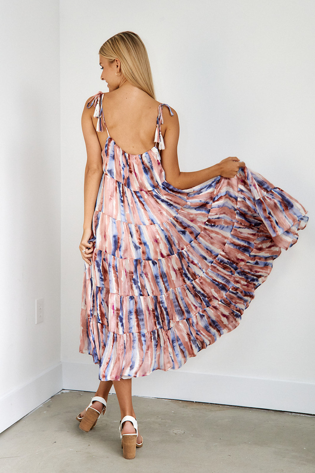 River Tie Dye Midi Dress