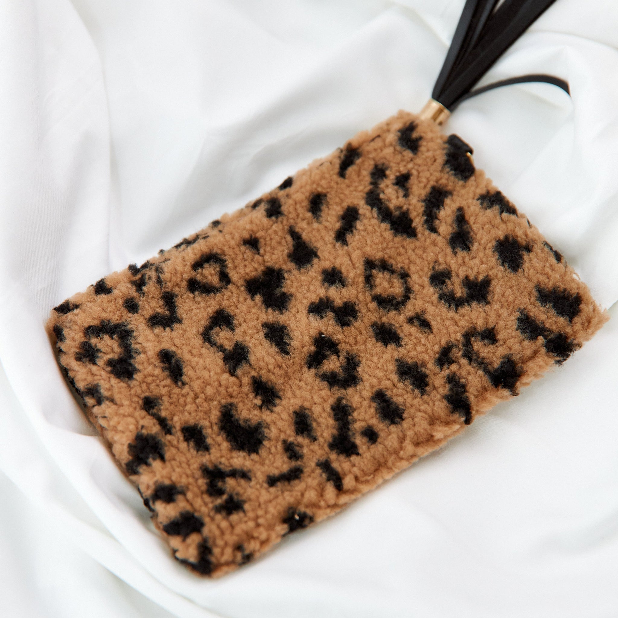 Rene Faux Fur Wristlet
