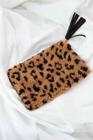 Rene Faux Fur Wristlet