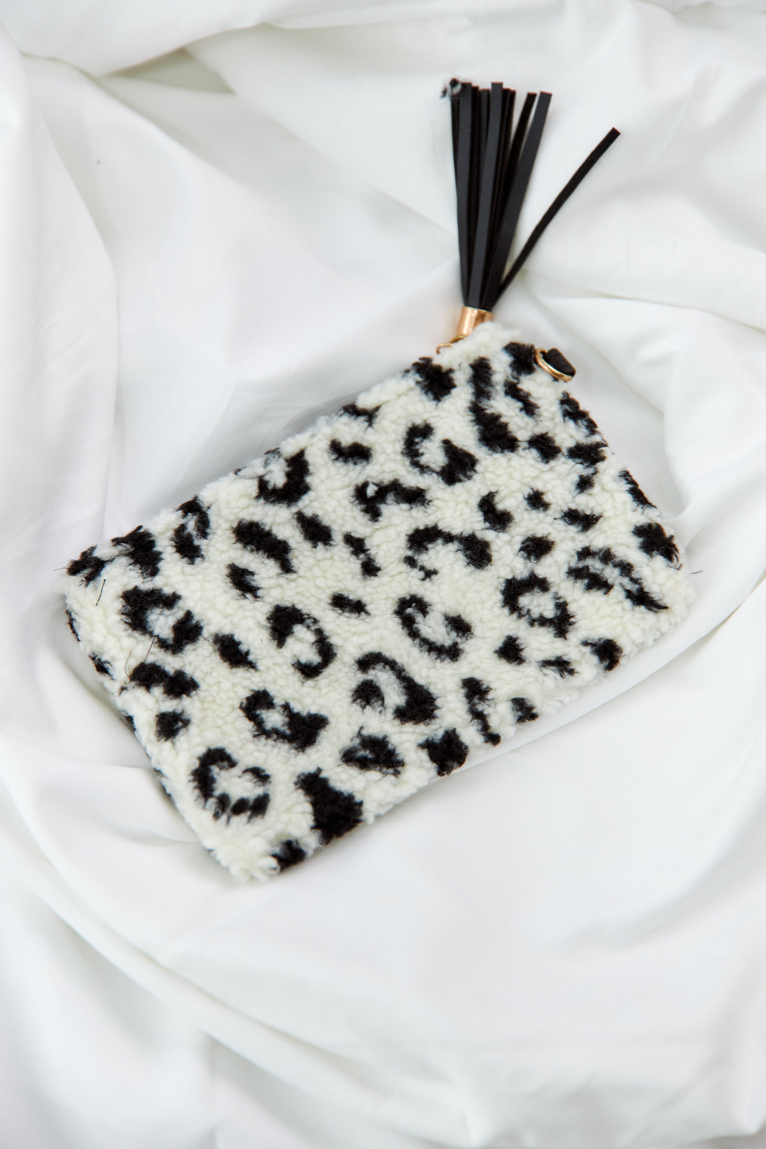 Rene Faux Fur Wristlet