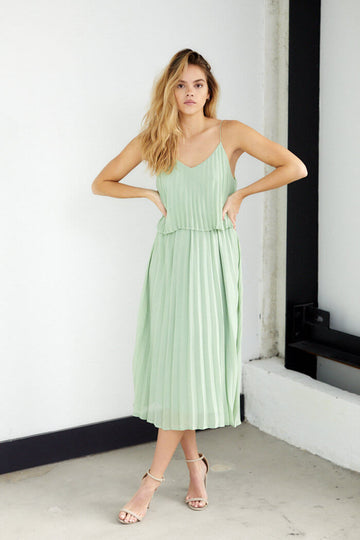 Rory Pleated Midi Dress