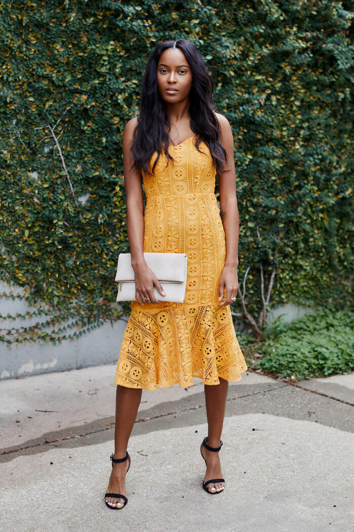 Catalina Sleeveless Lace Midi Dress
