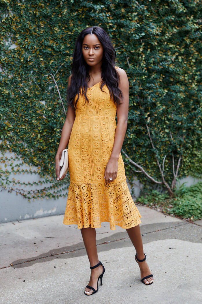 Catalina Sleeveless Lace Midi Dress