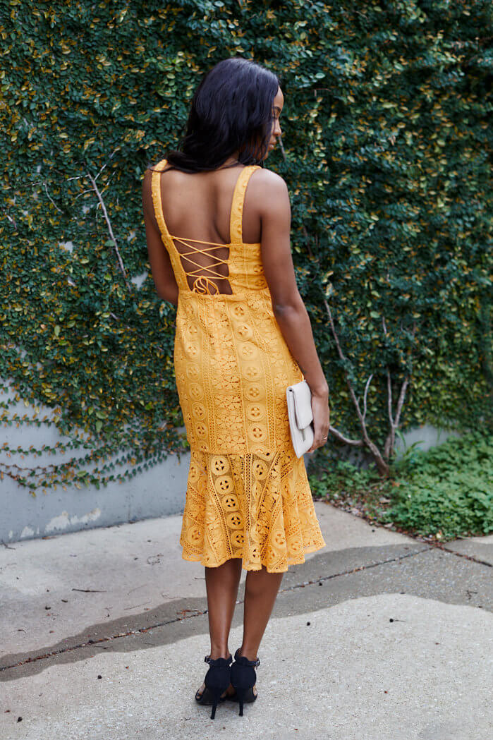 Catalina Sleeveless Lace Midi Dress