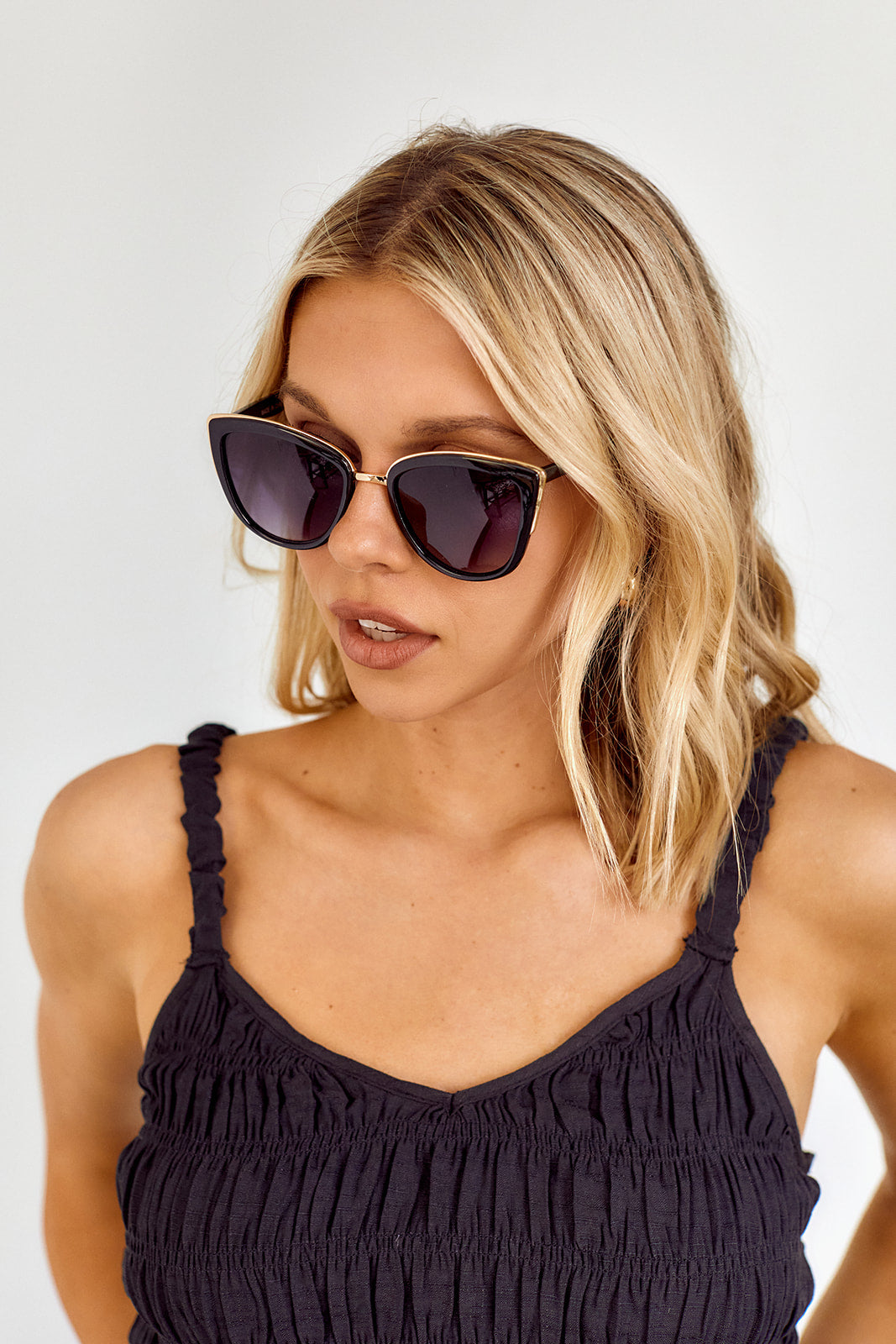 Aymes Oversized Cat Eye Sunglasses